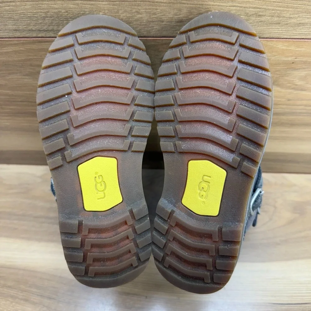 UGG‎ Toddler Harwell Kids Boots 12 Gray Leather Zipper
